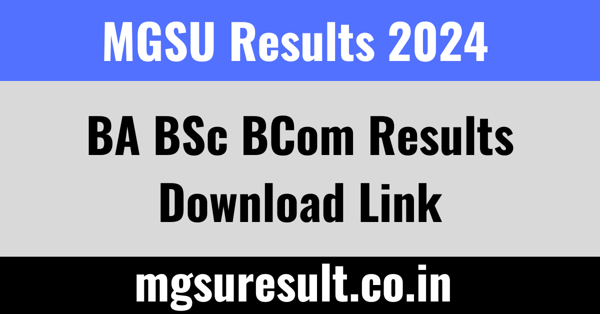 MGSU Result 2024, BA BSc BCom MGSU Results Name Wise - Mgsu Result