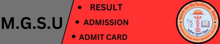 roll number search mgsu result